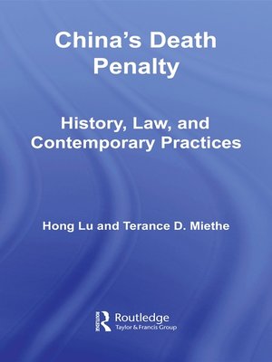 cover image of China's Death Penalty
